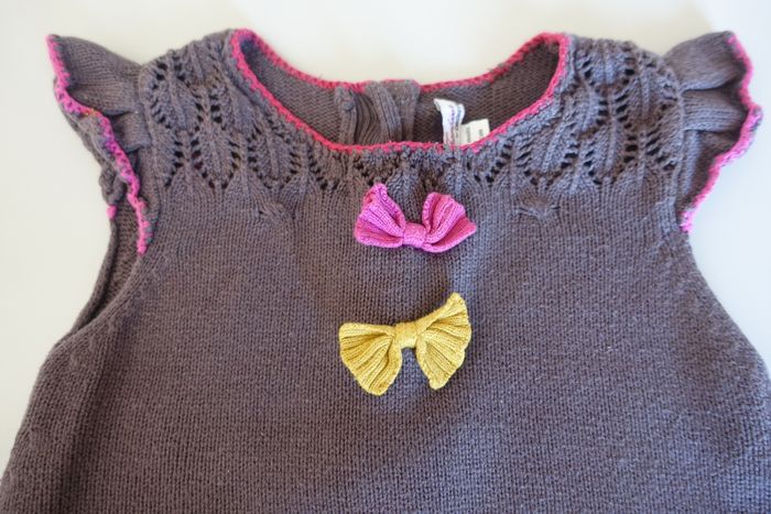 Robe-pull bébé fille 12 mois - photo numéro 3