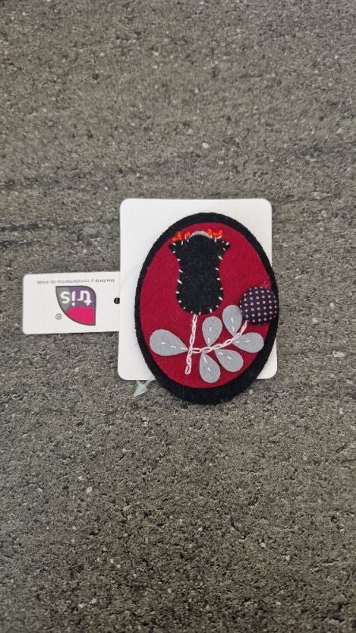 Broche tissu style vintage