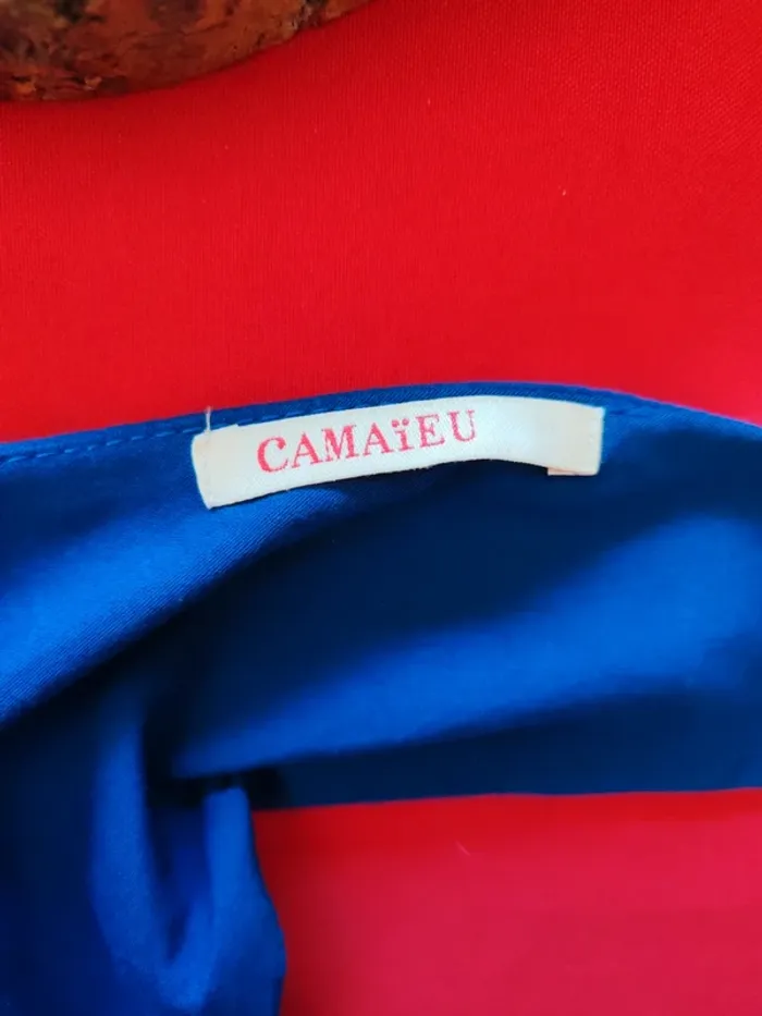 Robe bleu roi camaïeu taille 40 - photo numéro 4
