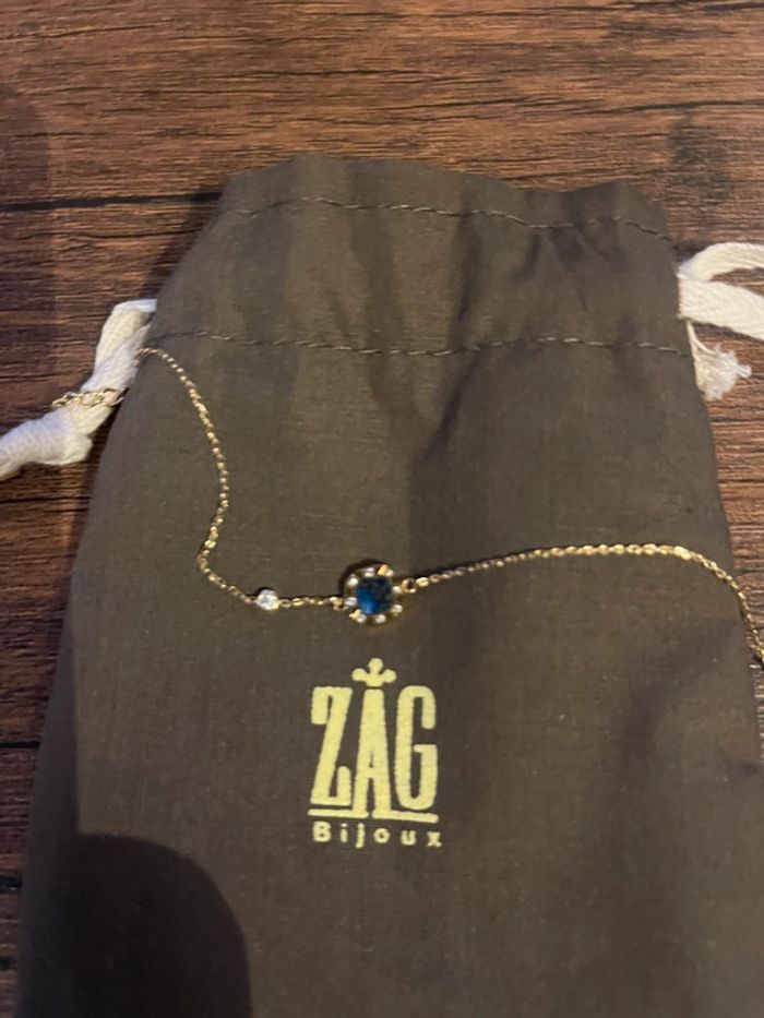 Bracelet Zag doré neuf - photo numéro 6