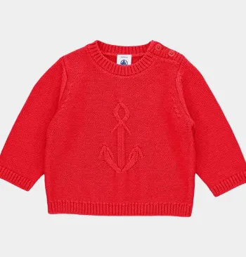 Pull 3 mois en laine et coton Petit Bateau