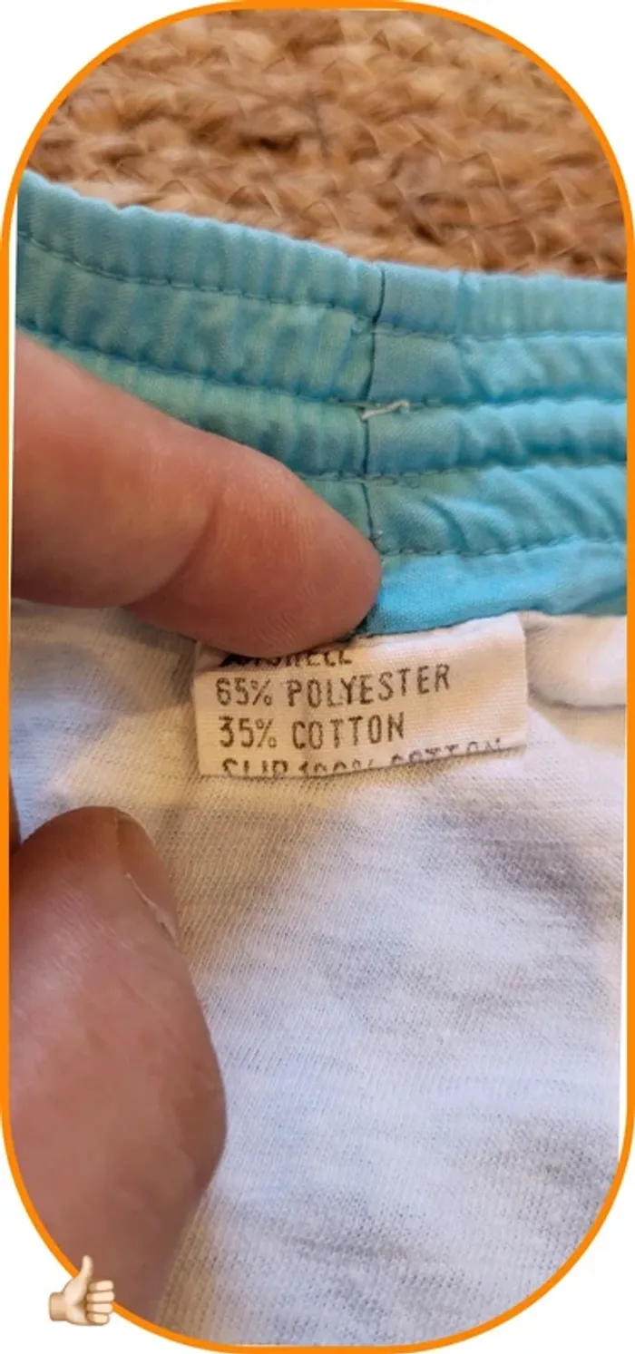 Short de bain rétro bleu homme – très bon état - Taille L - photo numéro 8