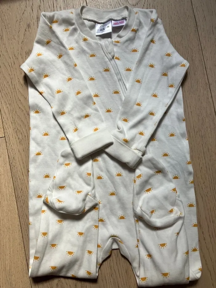 Lot de deux pyjamas/grenouillères en coton zippés 18 mois Zara - photo numéro 9