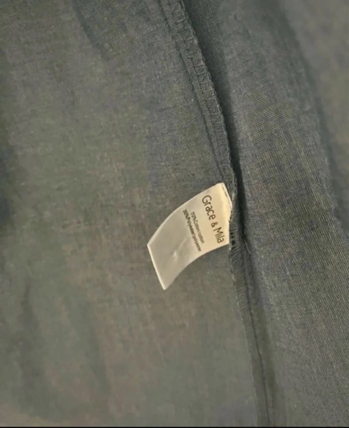 Chemise bleu jean Grace & Mila 36 S - photo numéro 8