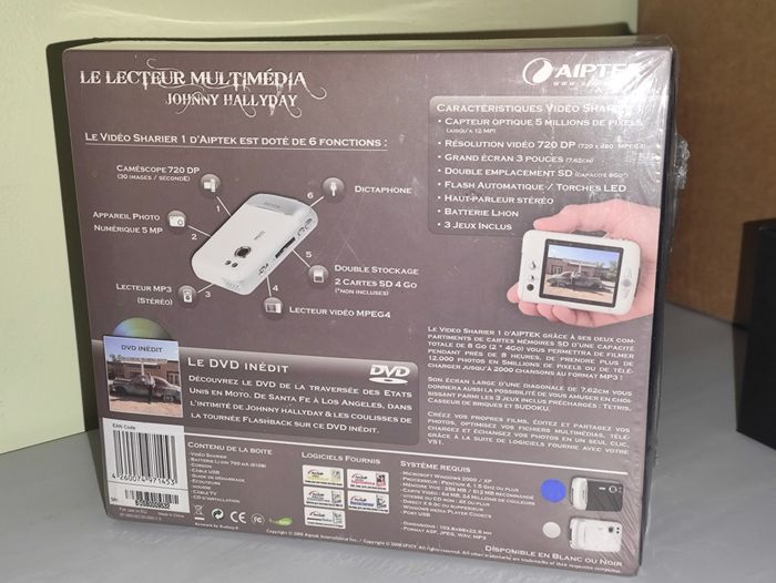 Johnny Hallyday - Lecteur multimédia 6 en 1, Dvd inédit. . . Ed. Limitée - Neuf - photo numéro 2