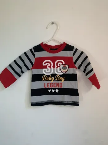 T-shirt rayé Baby Boy Legend - 3 mois