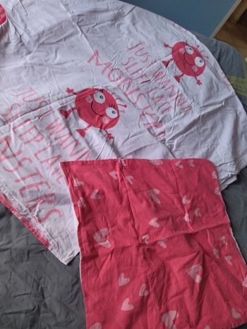 housse de couette et taie d'oreiller