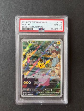 Pikachu 173/165 Psa 8 fr