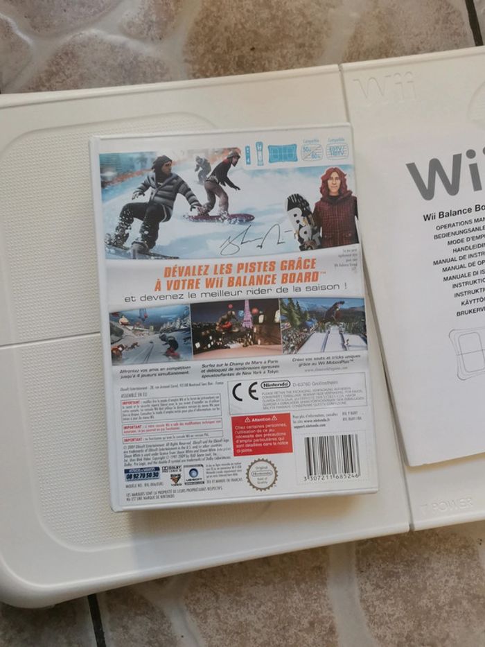 Nintendo wii fit plus complet casi neuf + jeux wii play / shaun white - photo numéro 8