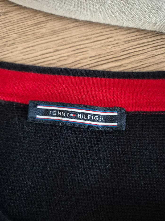 Pull Tommy Hilfiger Brodé Taille L pima coton - photo numéro 5