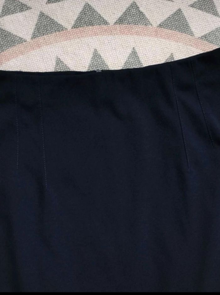 Jupe  mi-longue  Marine - Viscose  Nylon -  L  - Parfait  État - photo numéro 6