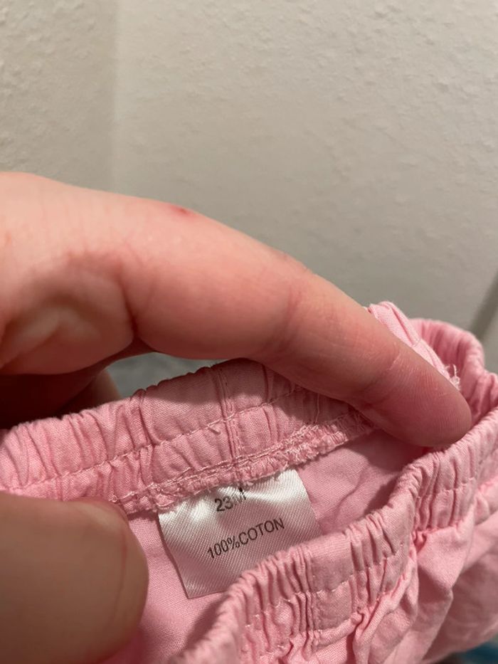 Pantalon en coton 23 mois rose - photo numéro 2