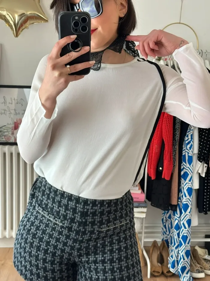 Blouse Maje blanche taille 36 - photo numéro 3