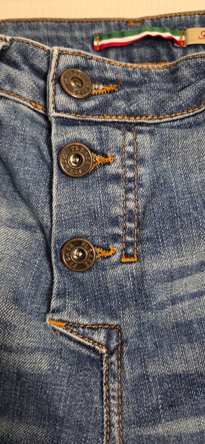 Jean Please Luxury Vintage 🇮🇹 – coupe slim effet usé – T.S (36/38) – excellent état ko - photo numéro 10