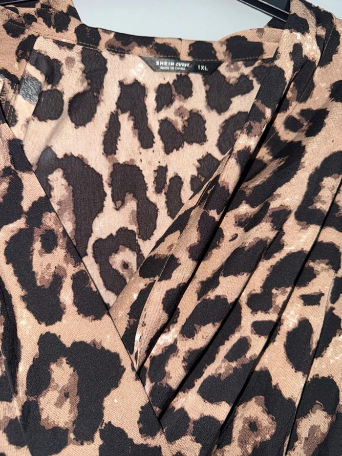 Magnifique robe leopard taille 1xl shein curve - photo numéro 4