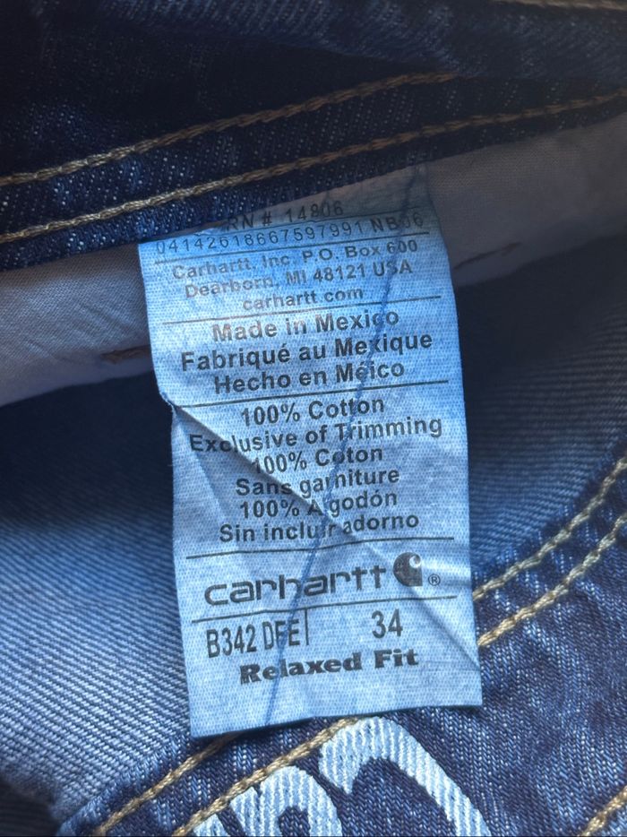 Short Carhartt Single Knee Rework Bleu Marine L / 34 - photo numéro 5