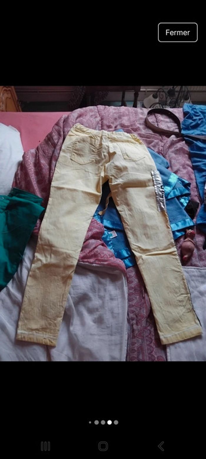 Pantalon effet usé - photo numéro 4