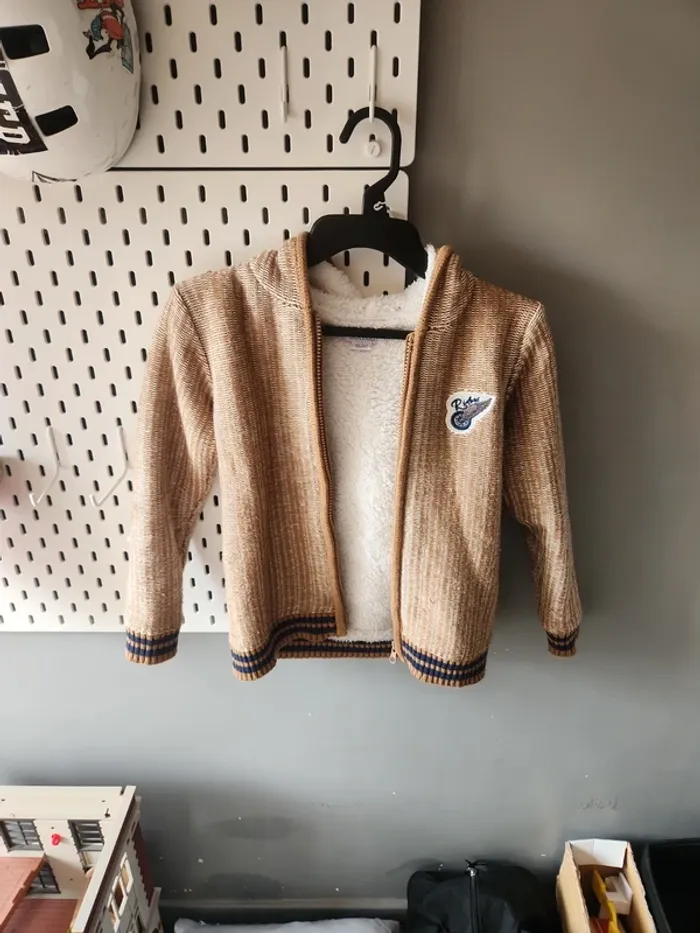 Veste à capuche zippé sherpa chaude kiabi