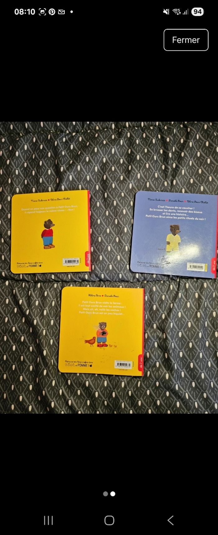 Livres PETITS OURS BRUN