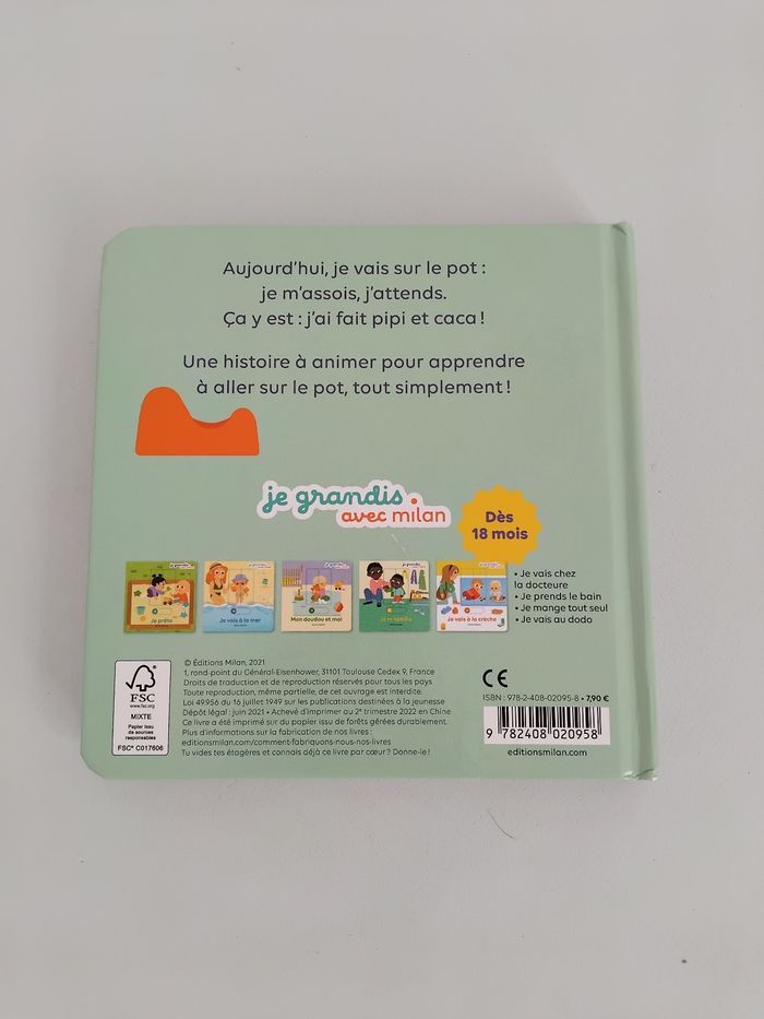 Je vais sur le Pot Livre Bébé Apprentissage Propreté MILAN 👶 - photo numéro 3