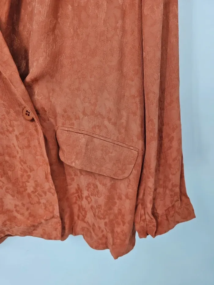 Veste blazer La Fée Maraboutée- rouille – Taille 40 – Neuve avec étiquette - photo numéro 4