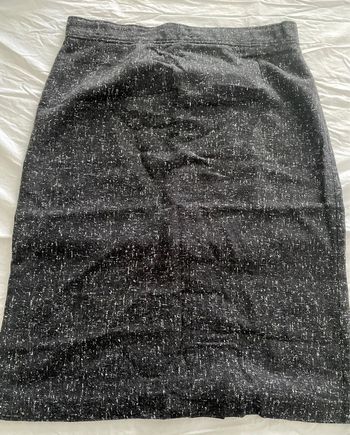 🖤 Jupe droite noire chinée – Taille 40