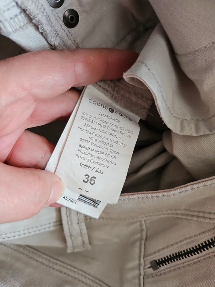 Pantalon beige cache cache - photo numéro 4