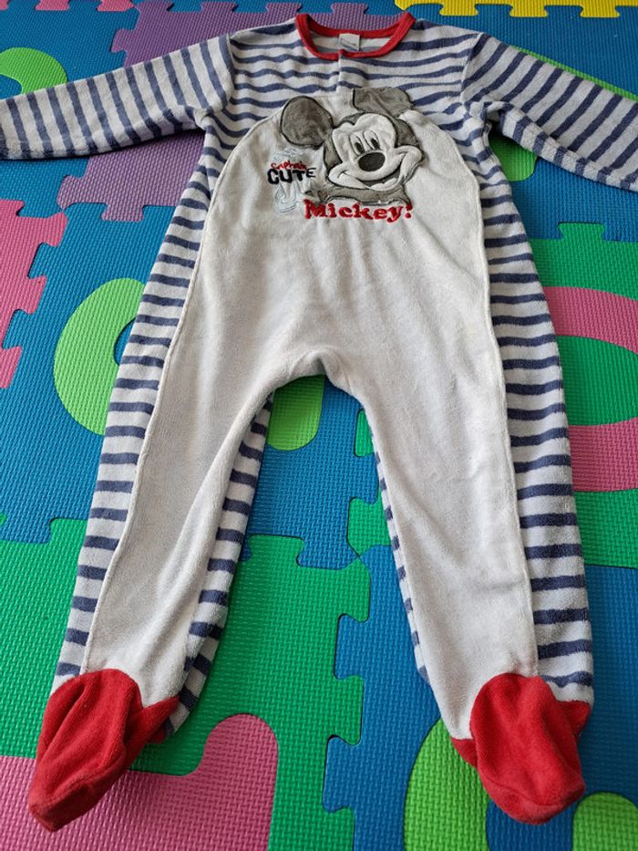 Pyjama velours Mickey Disney 24m - photo numéro 2