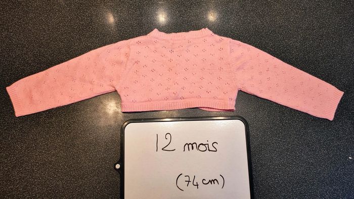 boléro rose taille 12 mois - photo numéro 3