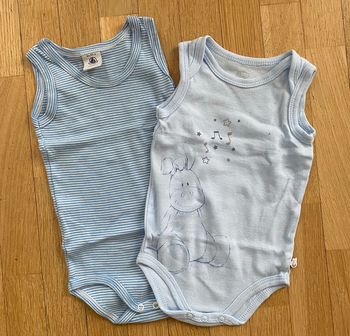 Lot de 2 bodies marcel 6 mois bébé