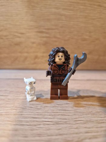 Figurine type lego Peli Motto avec droide Mandalorian star wars