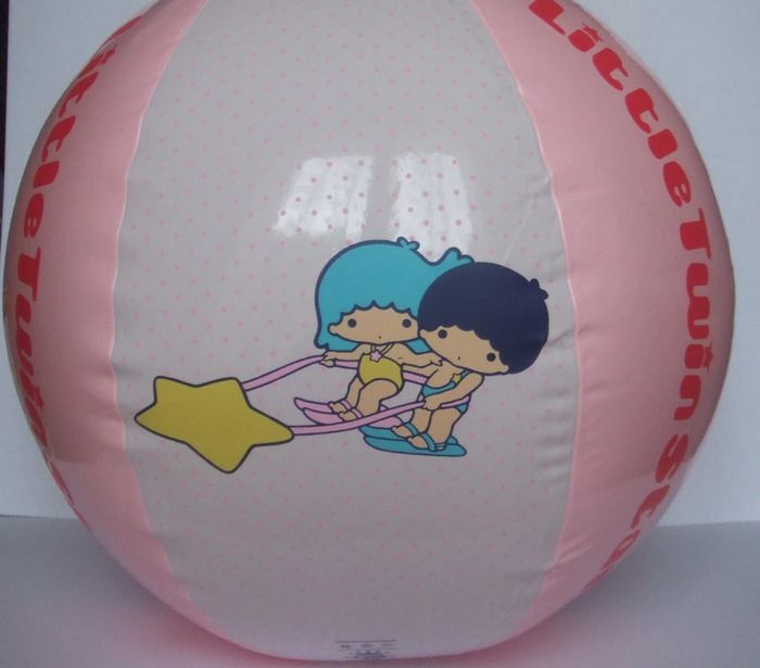 Ballon plage gonflable 40 cm Little Twin Stars voilier Sanrio 1976 - photo numéro 2