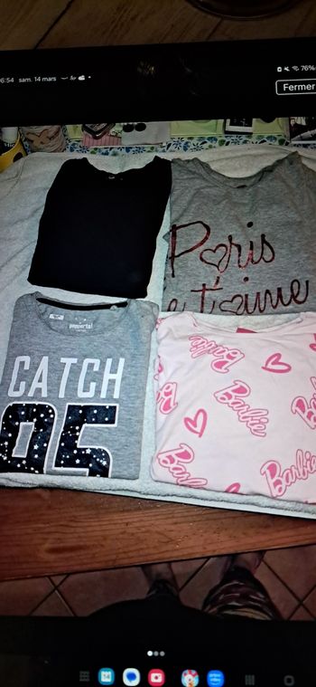 Lot tshirt fille 