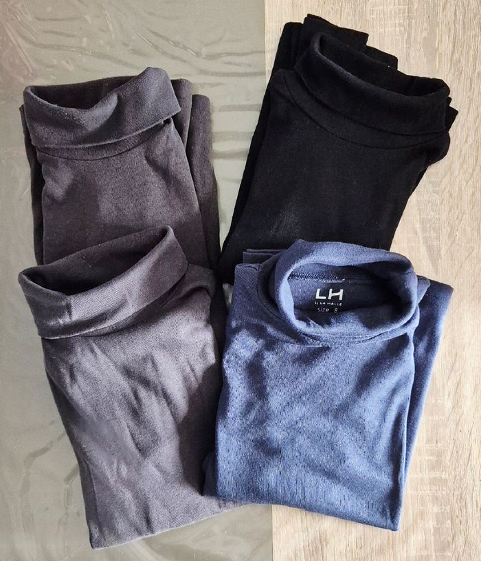 Lot de 4 Sous-pulls 'Lh by la halle' - Taille 8 Ans