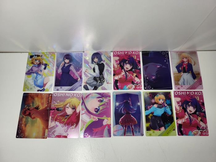 lot de 15 cartes wafer series + 13 Cartes Bromide Oshi No Ko wafer Series