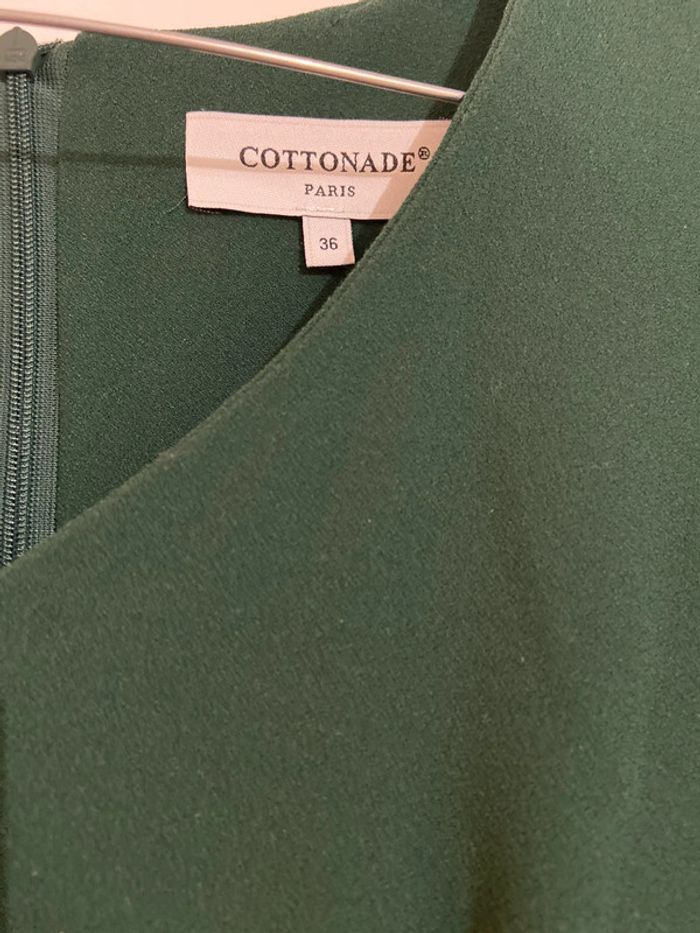 Robe Cottonade verte - photo numéro 4
