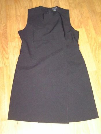 Robe ON A MARCHE SUR LA TERRE noire fluide 38 TBE