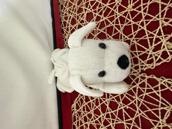 Doudou chien blanc SUPER TOYS