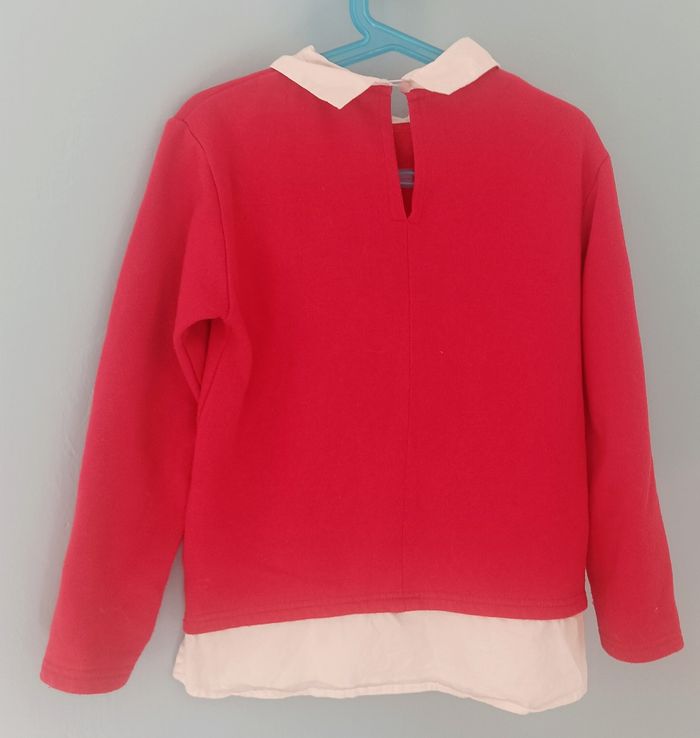 Adorable Pull chemise fille chat cœur 8ans - photo numéro 2