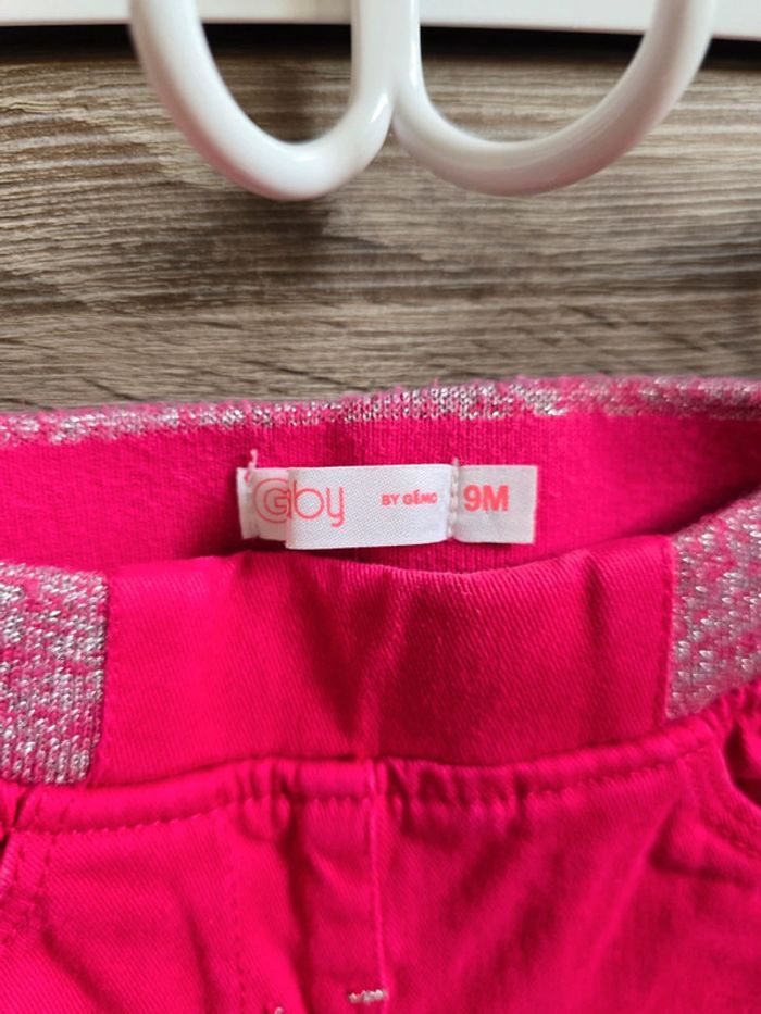 Vêtement Bébé Fille - Lot de 3 pantalons Jeans - Gémo - 9 mois - photo numéro 8