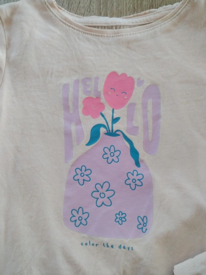 Tee shirt Fleur 4 ans - photo numéro 2