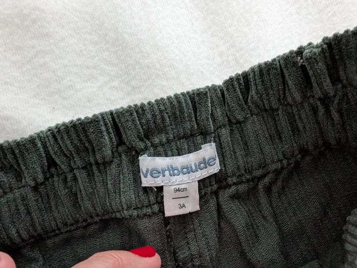 Short velours vert sapin - 3A - Vertbaudet - photo numéro 4