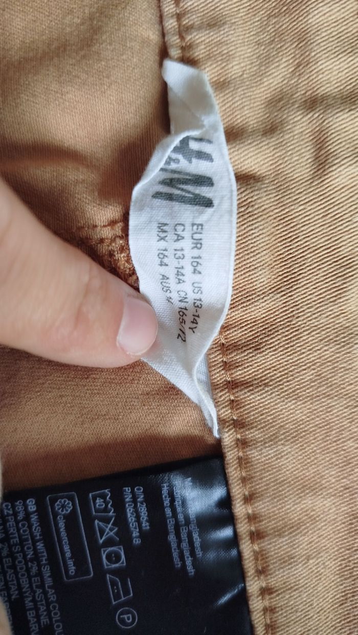 short en jean marron 13-14ans - photo numéro 3