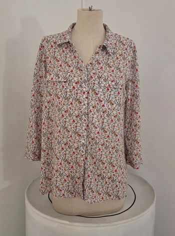 Chemise fleurie Armand Thiery – légère et fluide – chic et féminine – excellent état
