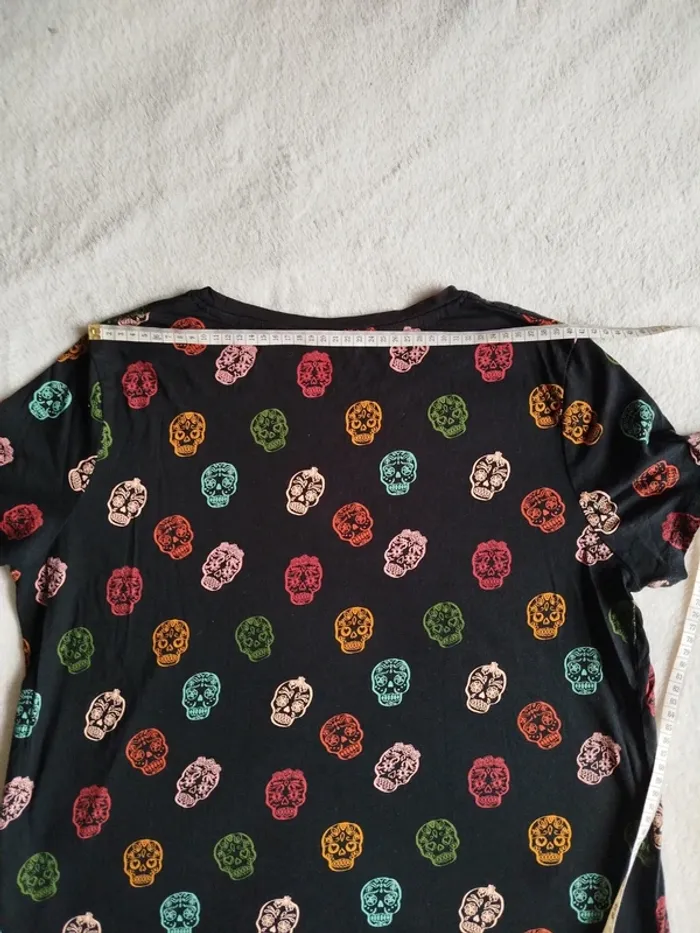 T-shirt femme Pimkie taille M décor tête de mort - photo numéro 11