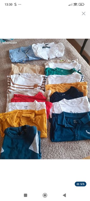 Lot de t-shirt manches longues