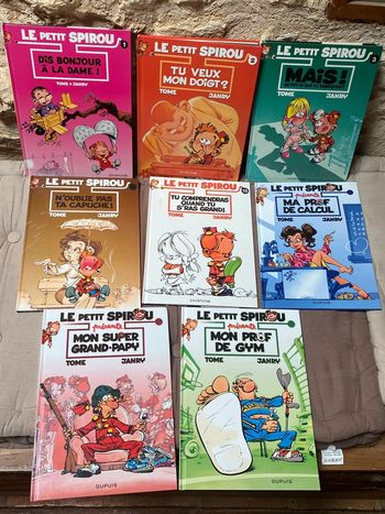 Lot de 8 BDs Le Petit Spirou