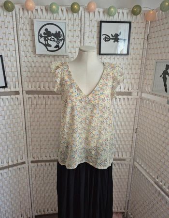 💕jolie blouse/ top fleuri bizzbee femme TL/ 40💕