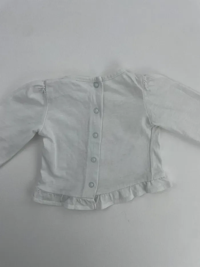 Haut manches longues bébé fille - Gemo - 1 mois - photo numéro 3