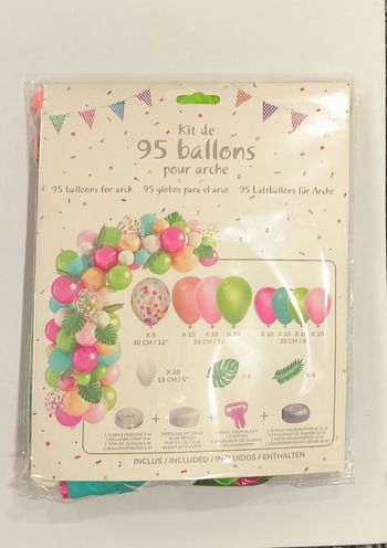 Set arche 96 ballons . Avec ballons de différentes tailles